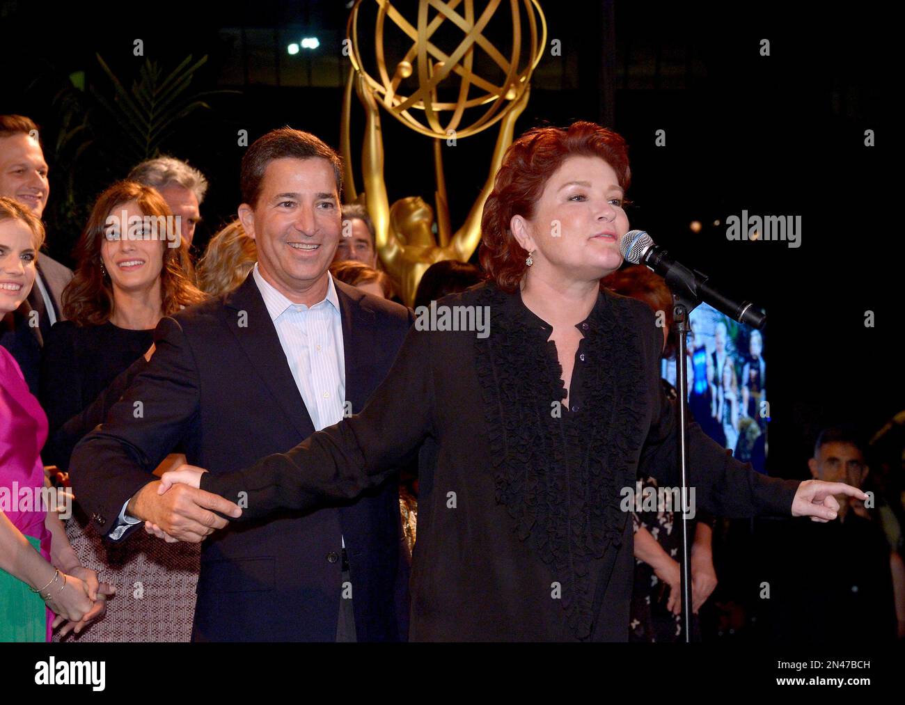 Academy Chairman & CEO Bruce Rosenblum, left, and nominee Kate Mulgrew ...
