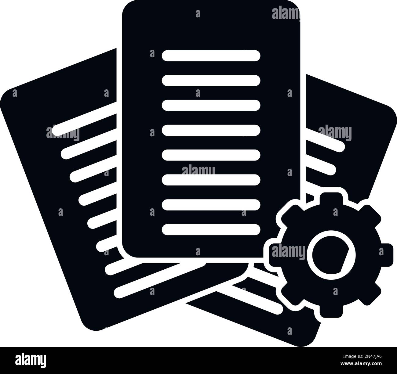 Paper Project Icon Simple Vector Guide Book Report Gear Stock Vector paper-project-icon-simple-vector-guide-book-report-gear-stock-vector