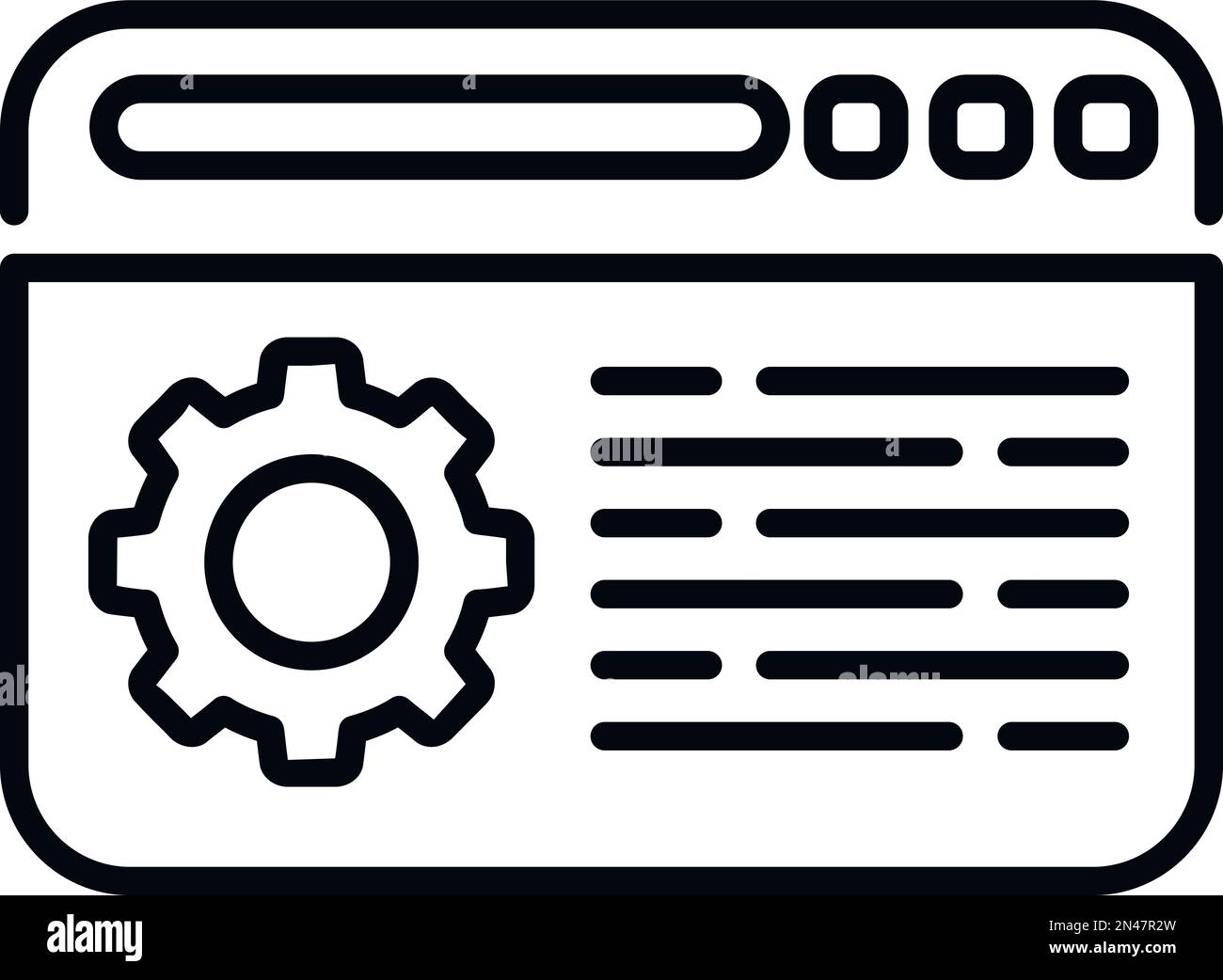 Web guide icon outline vector. Business paper. Report help Stock Vector ...