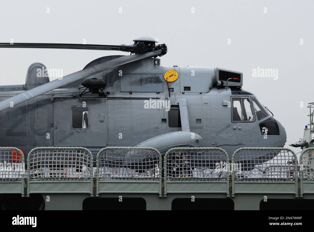 Tokyo, Japan - September 15, 2009: Royal Australian Navy Westland Sea King Mk.50 utility helicopter. Stock Photo