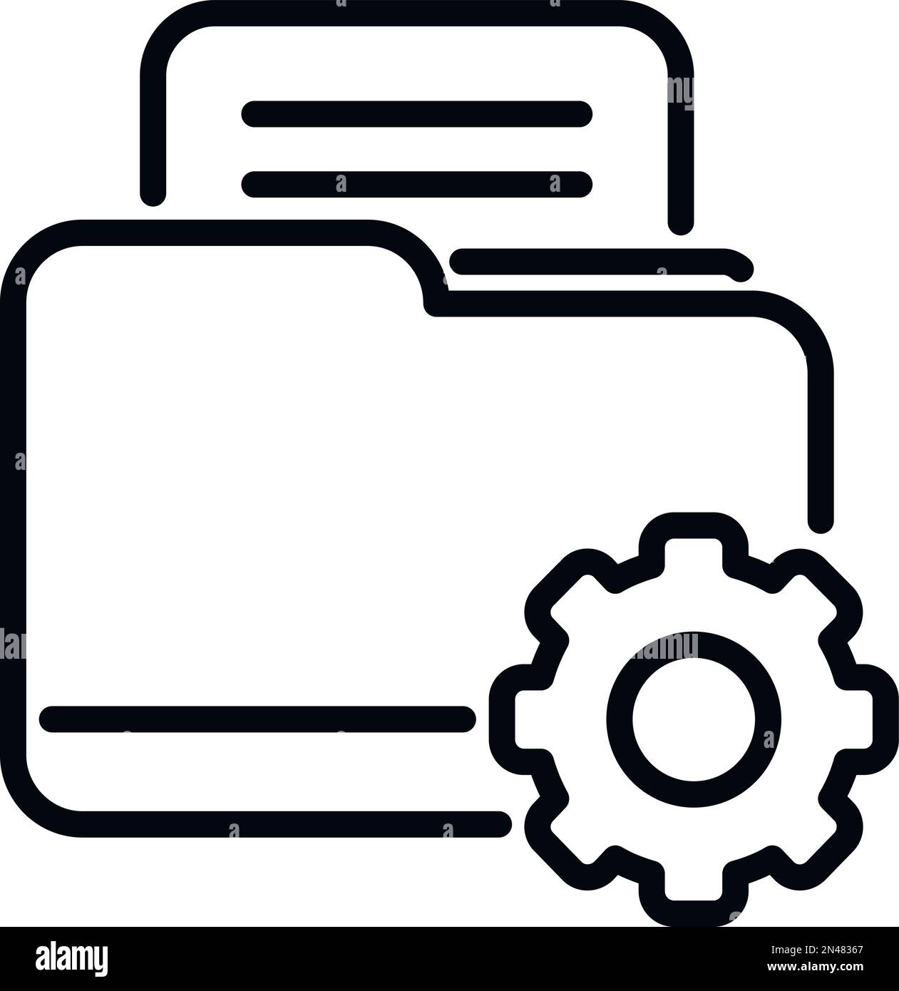 Office automation document management Black and White Stock Photos ...