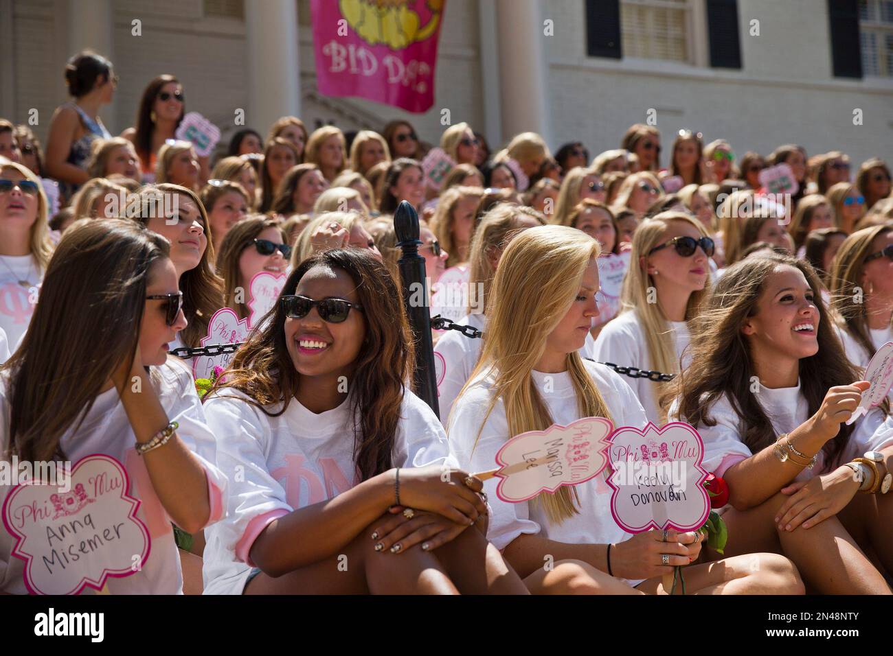 The University of Alabama Phi Mu's newest sorority members, Anna
