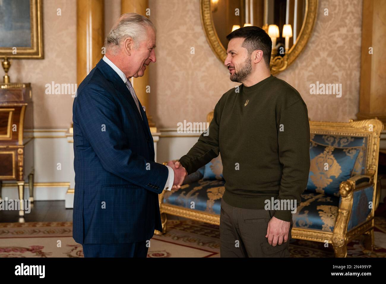 King Charles III holds an audience with Ukrainian President Volodymyr