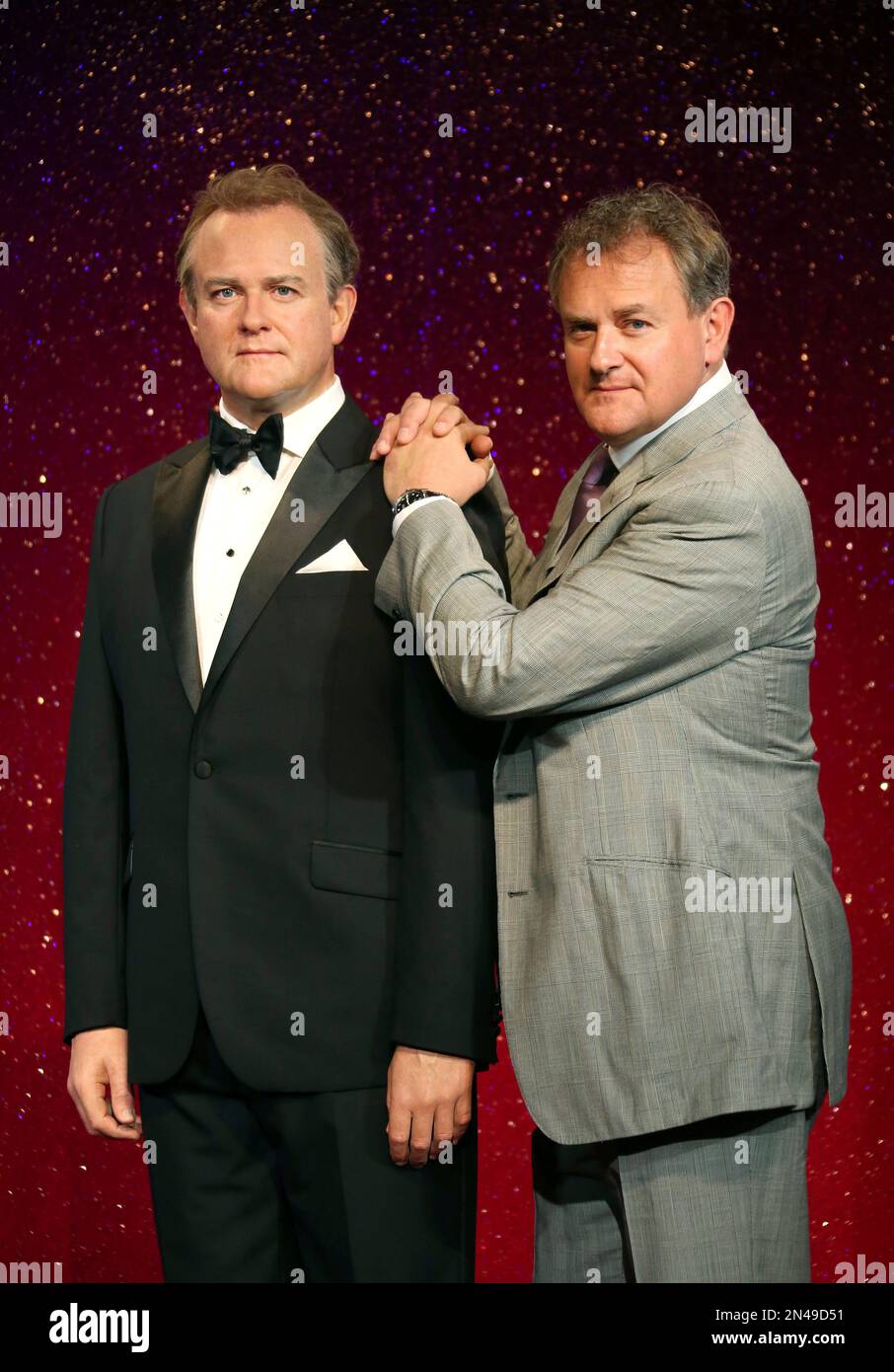 CORRECTS SPELLING TO DOWNTON ABBEY British actor Hugh Bonneville, right