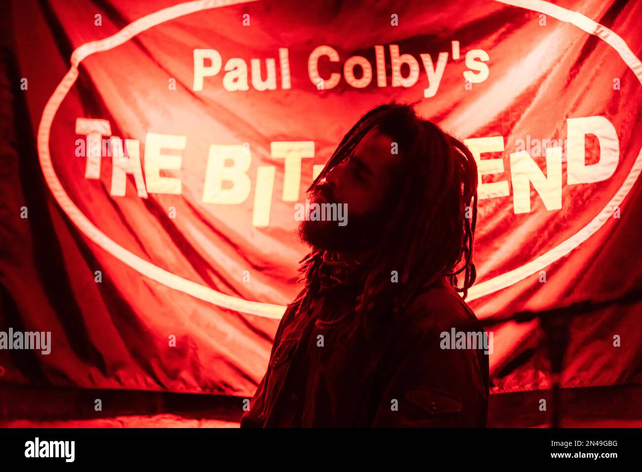 Tiss Rodriguez, drums performs with BADA BADA band during Winter JazzFest as part of French