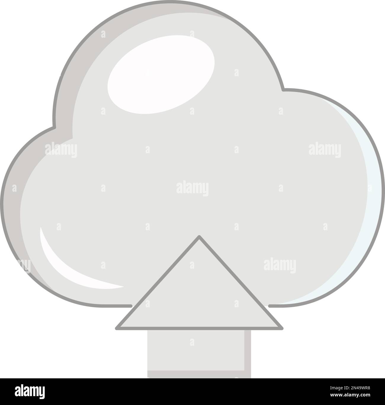 cloud computing with arrow upload Stock Vector Image & Art - Alamy
