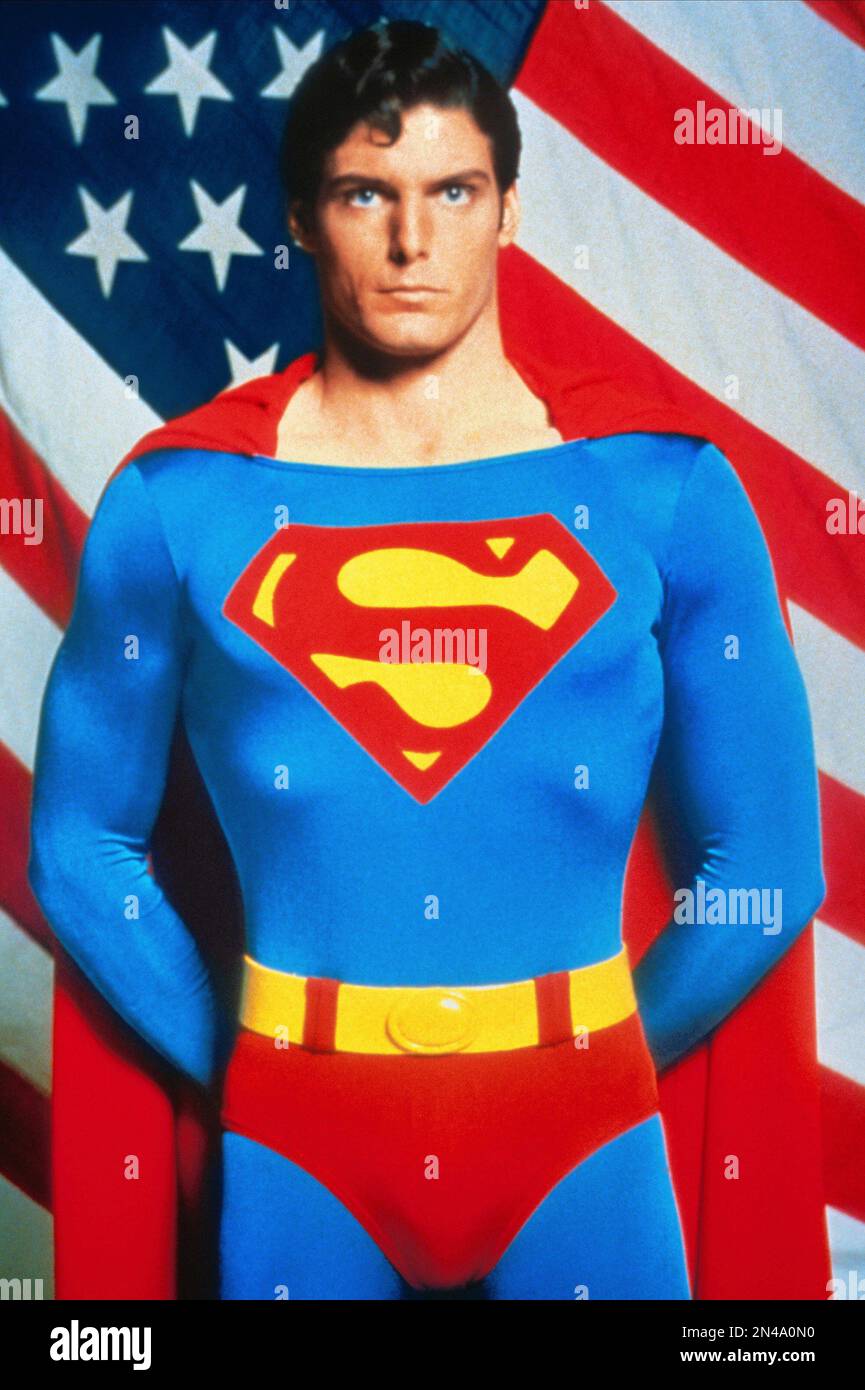 Superman movie  Christopher Reeve Stock Photo