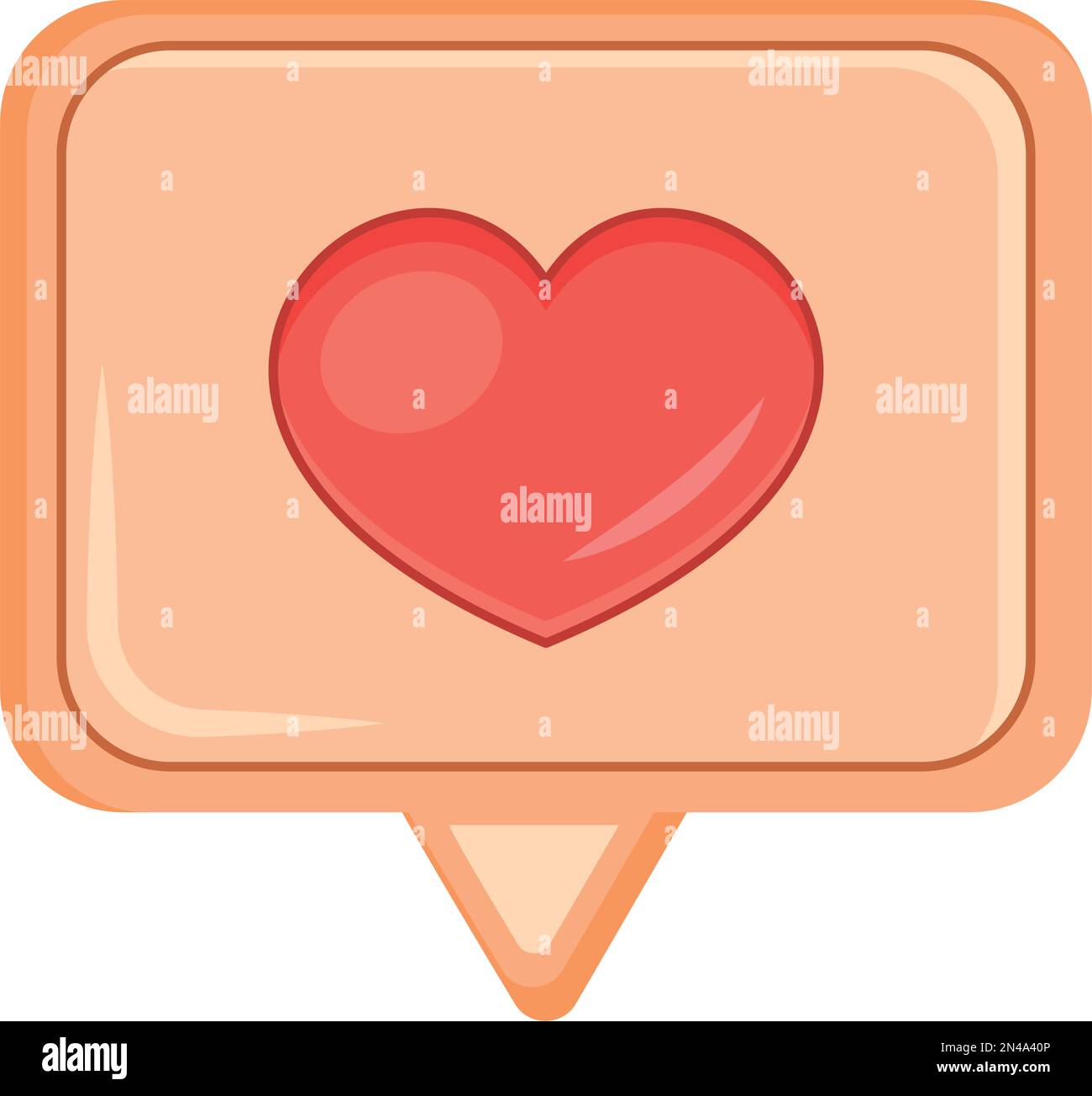 speech bubble with heart Stock Vector Image & Art - Alamy
