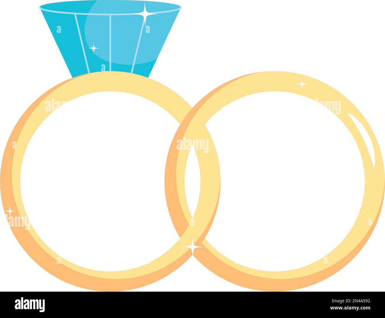 Married golden rings Stock Vector Images - Alamy