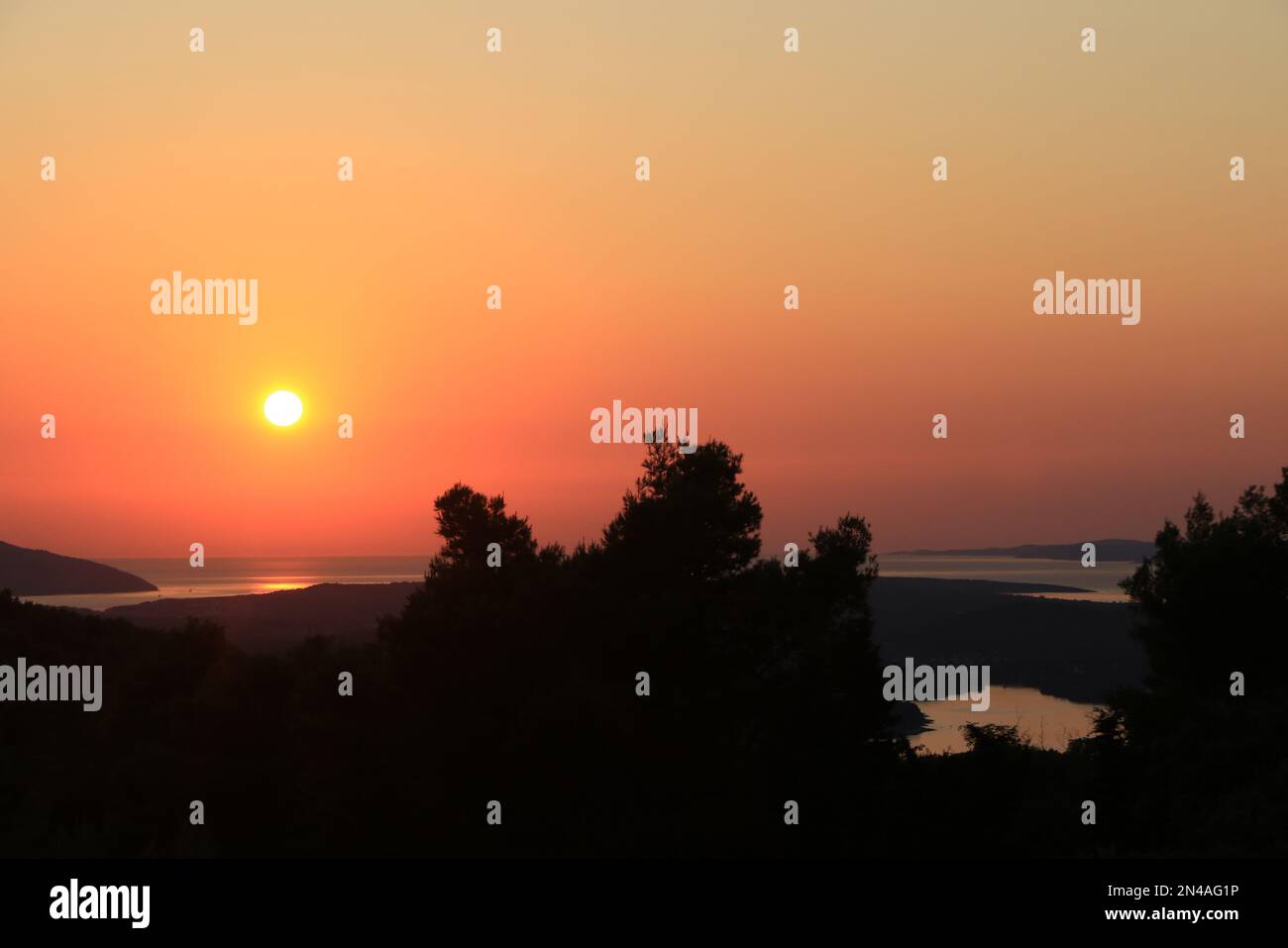 Sunset on Hvar Island, Croatia Stock Photo - Alamy