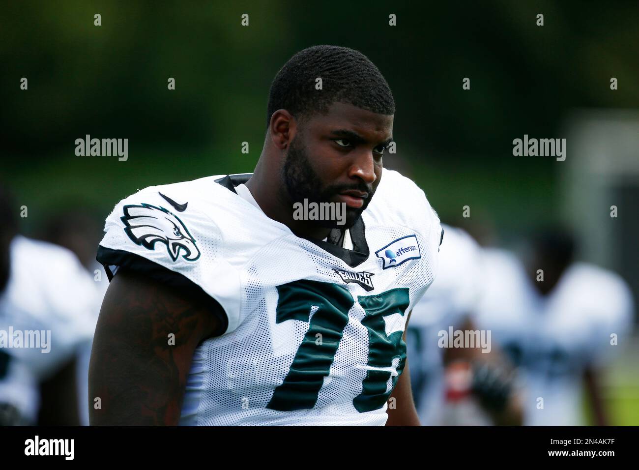 Philadelphia Eagles defensive end Vinny Curry (75) celebrates with