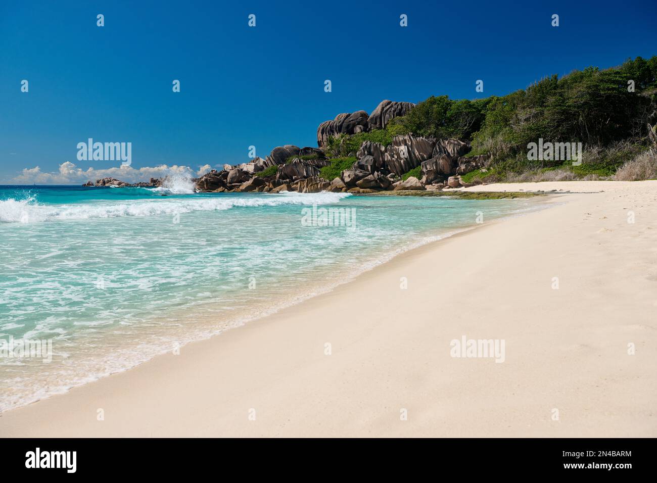 Grand Anse, La Digue, Seychelles Stock Photo