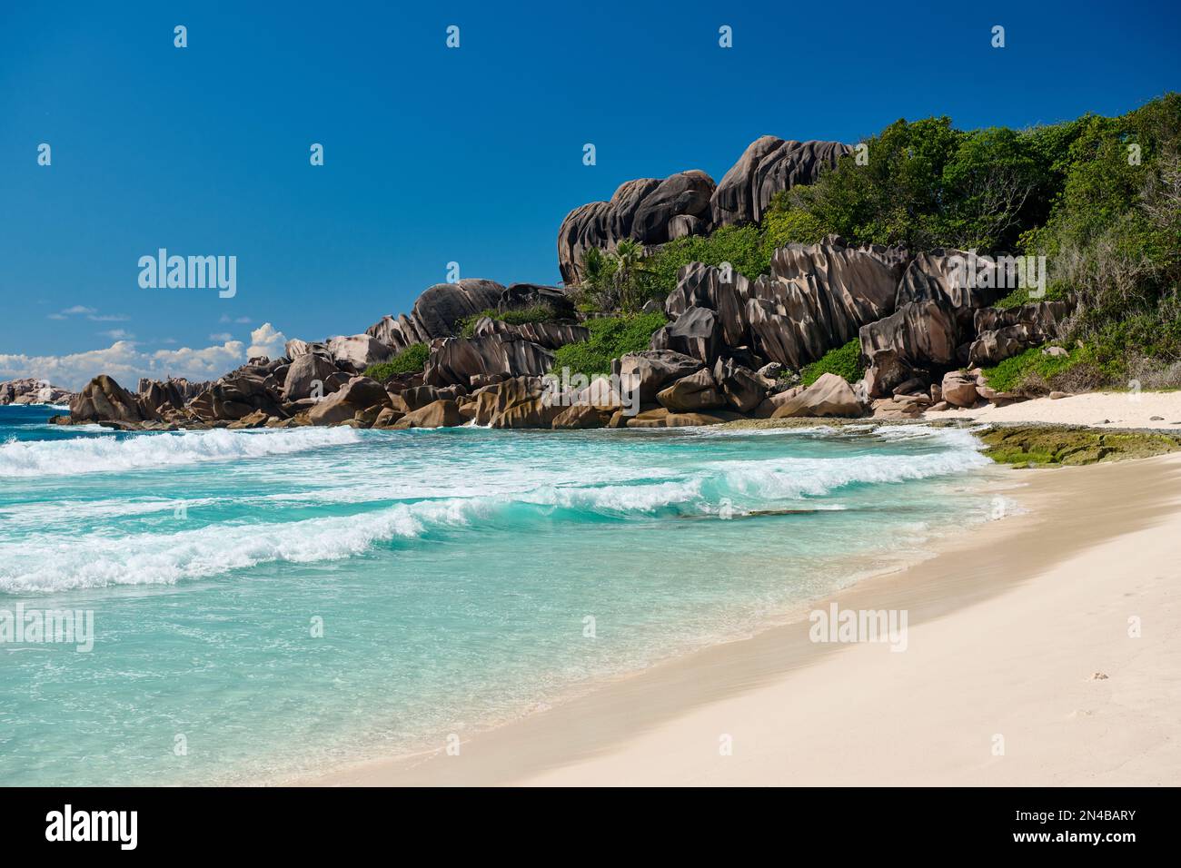 Grand Anse, La Digue, Seychelles Stock Photo Alamy