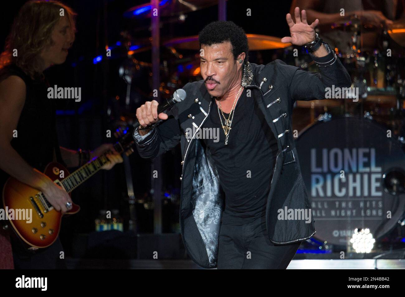 Lionel Richie performs on stage at the Molson Amphitheatre on Wednesday ...