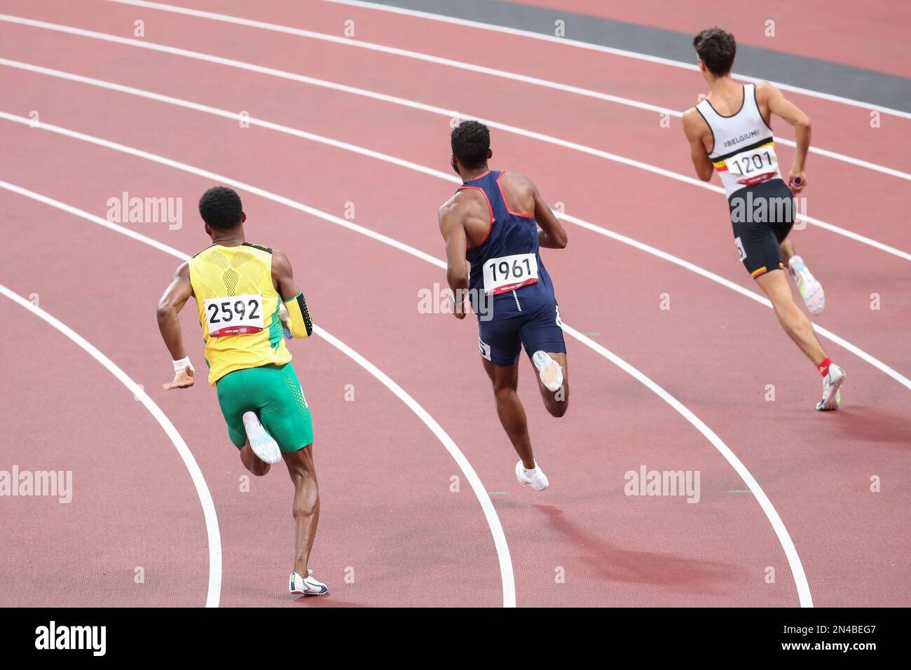 AUG 06, 2021 Tokyo, Japan Muhammad Abdallah Kounta of France (center