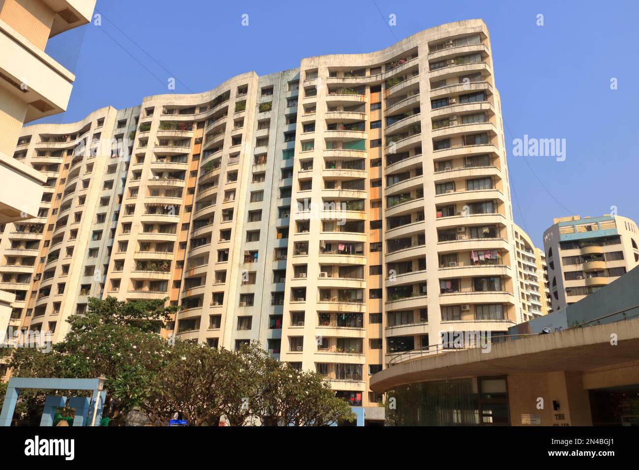 December 21 2022 Mumbai, Maharashtra in India Modern housing complex