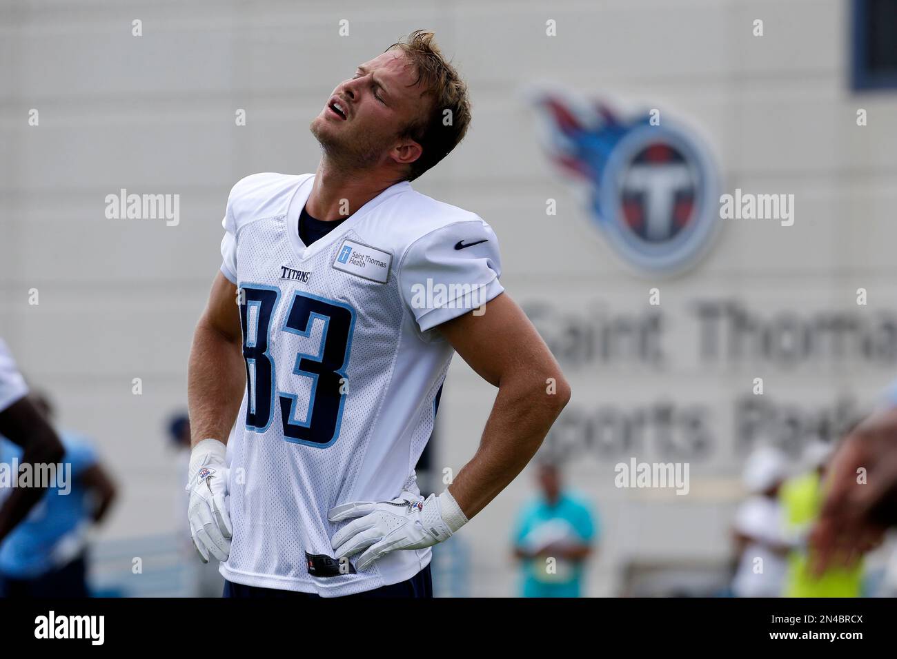 Tennessee Titans wide receiver Marc Mariani waves to fans as he is carried  off the field after injuring his left leg returning a punt against the  Arizona Cardinals in the first quarter