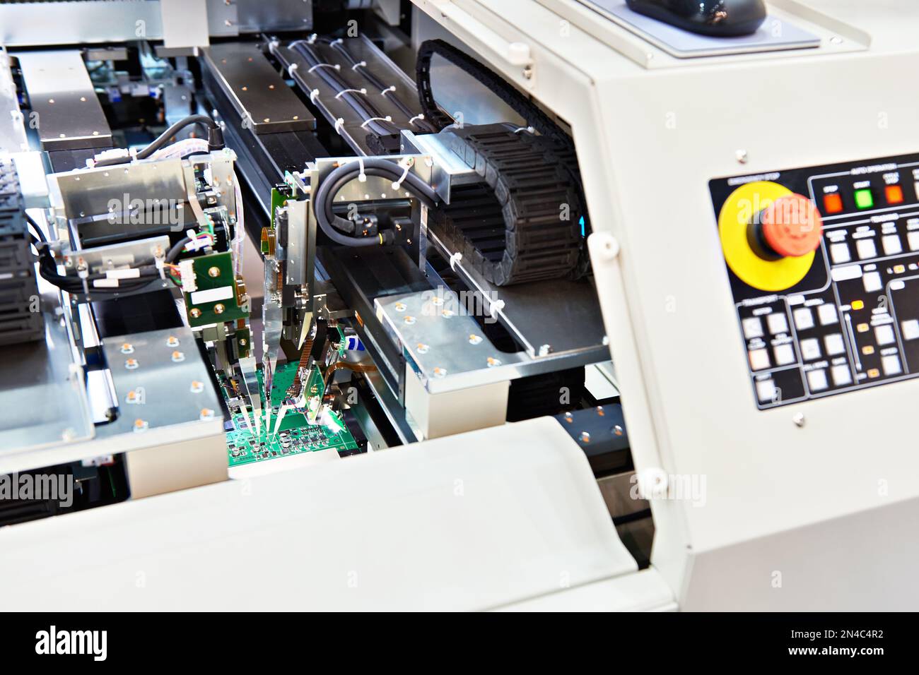 Electrical testing verifies correct mounting populated board testing