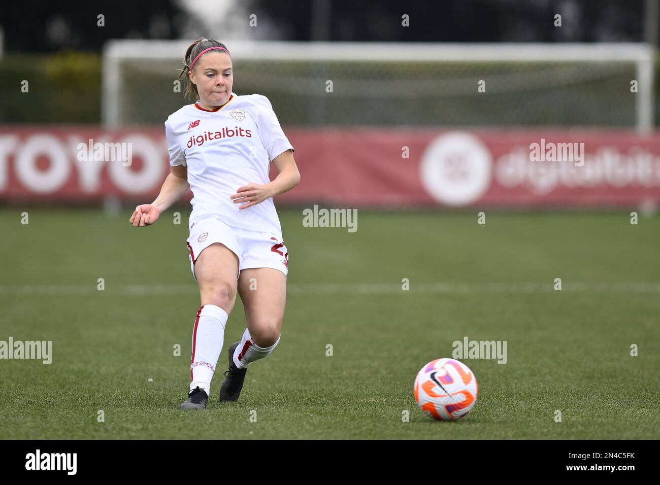 Mina Bergersen of AS Roma Women during the second leg of the