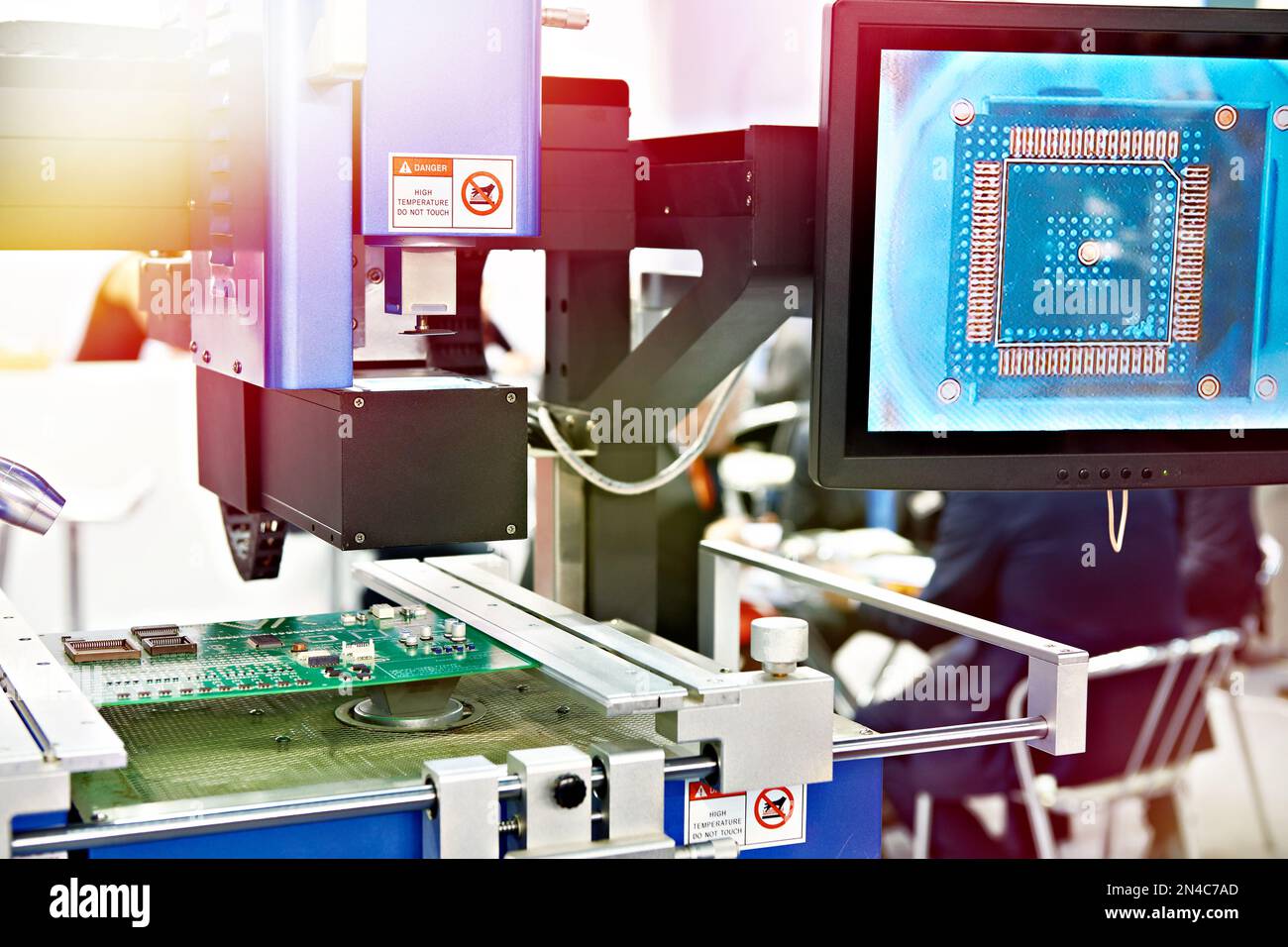 Semiautomatic repair center for electronic boards and chips Stock