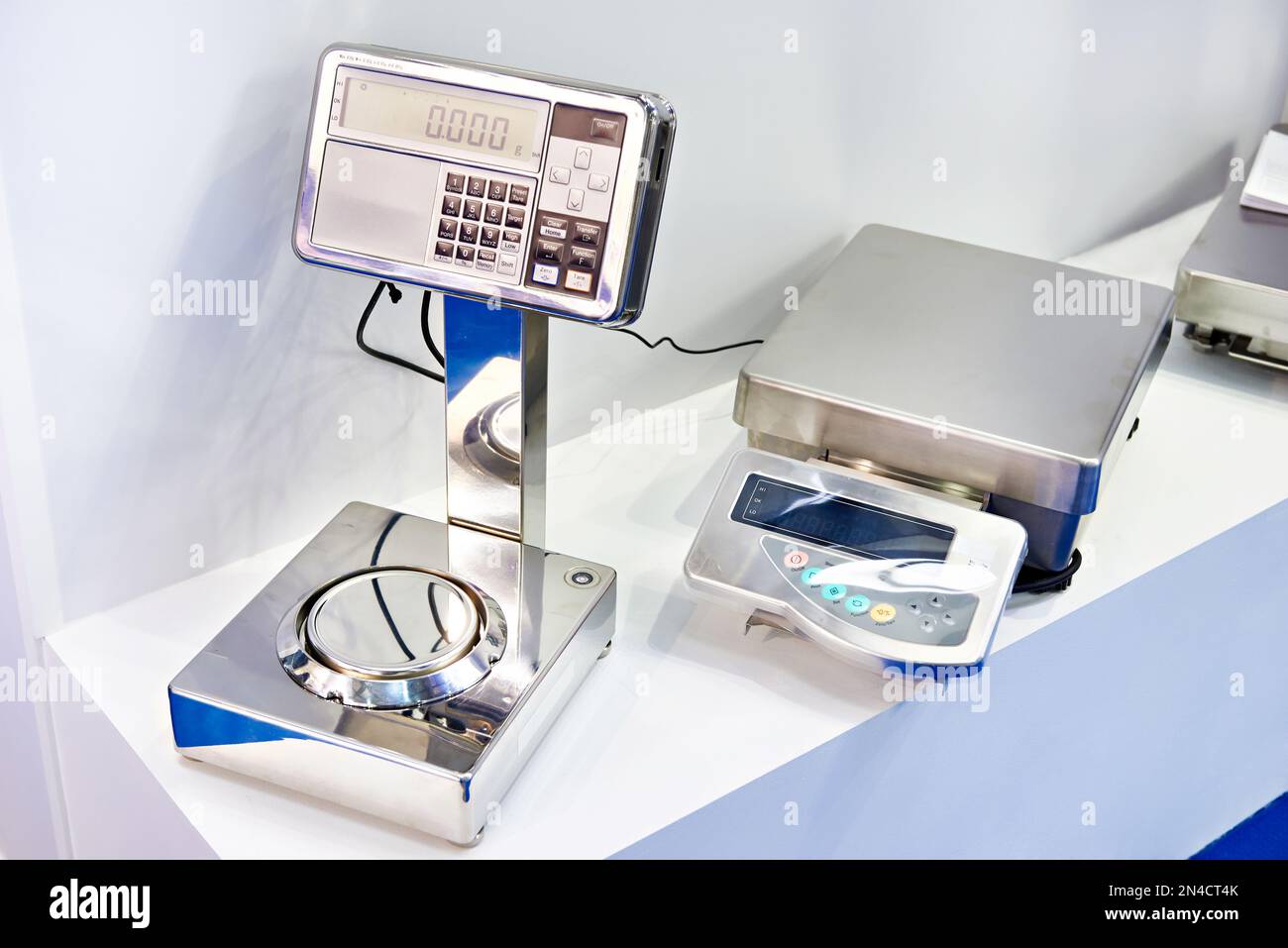 Laboratory industrial scales Stock Photo Alamy