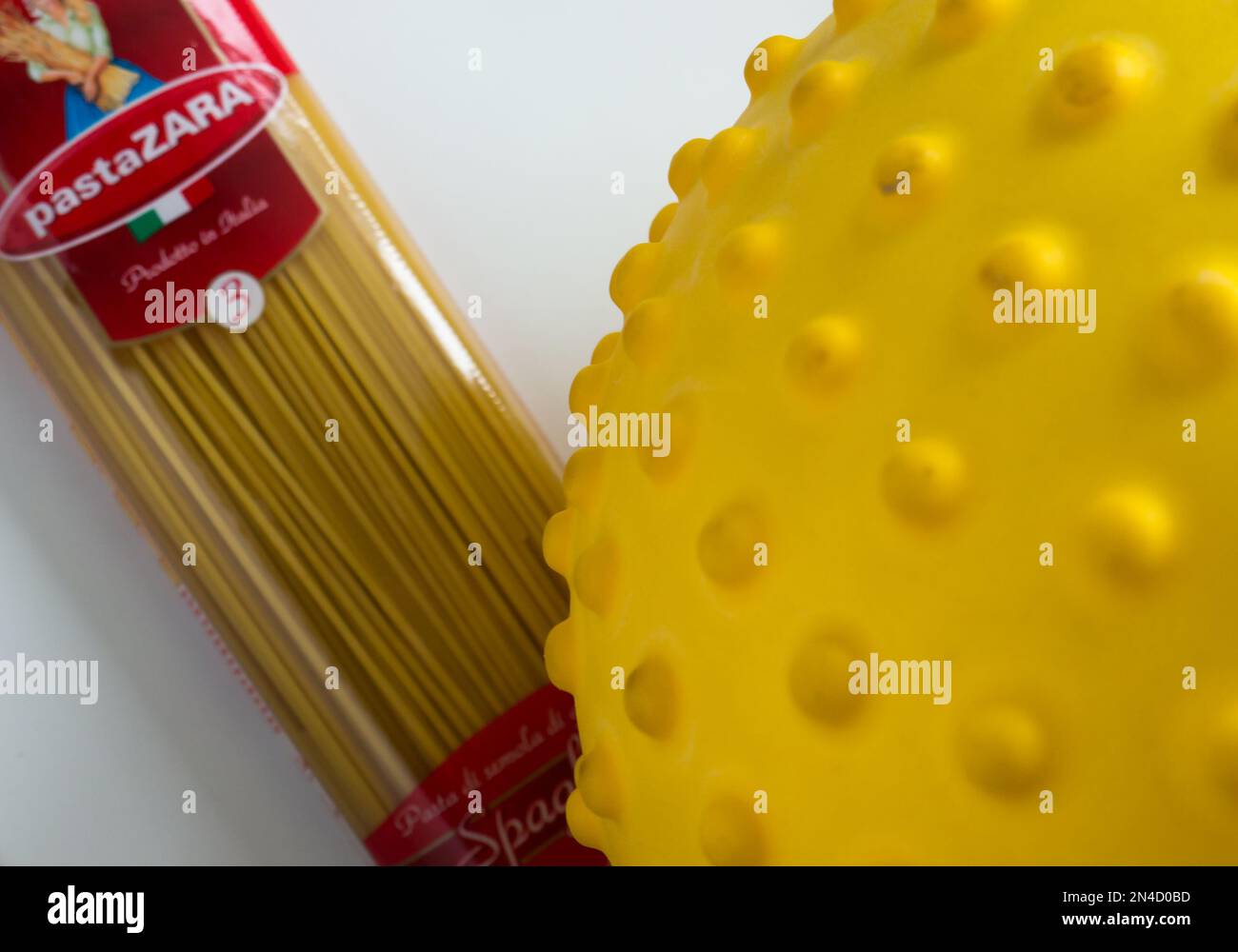 Pasta ZARA, Spaghettini № 3. Stock Photo