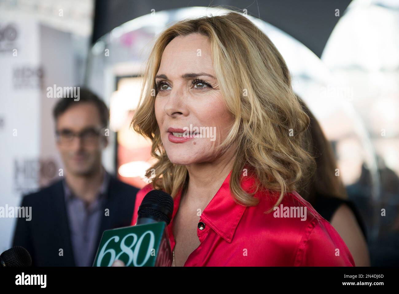 Actress Kim Cattrall seen at the screening of "Sensitive Skin" on ...