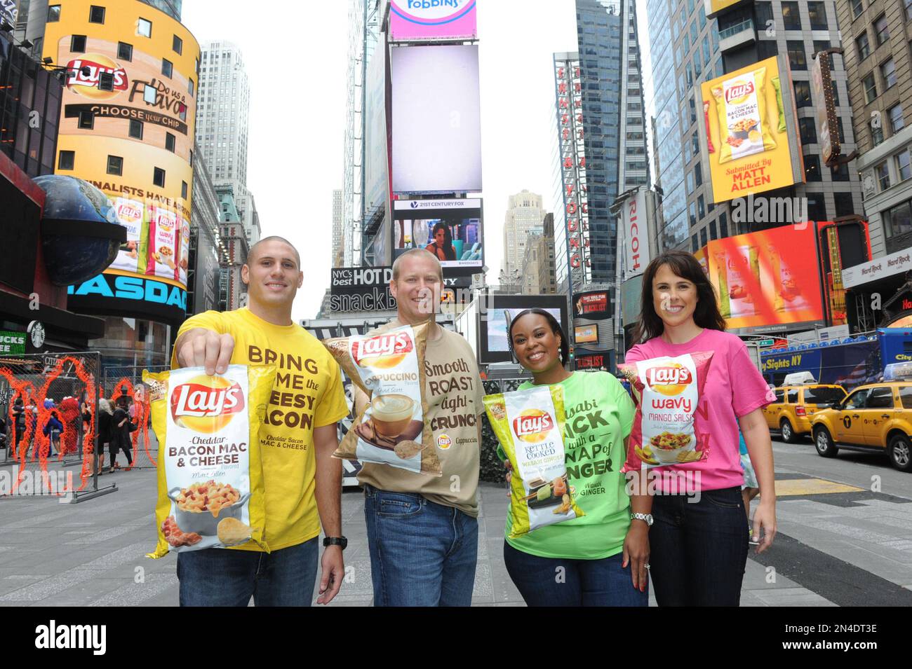 IMAGE DISTRIBUTED FOR FRITOLAY The Lay's brand unveils the four finalists from left to right
