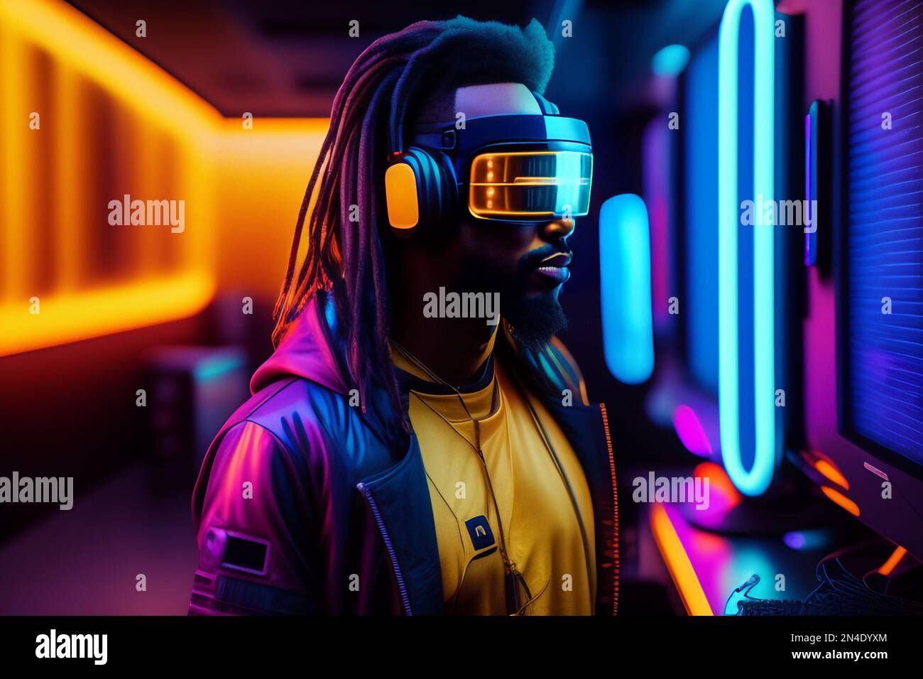 Virtual and Augmented Reality Stock Photo Alamy