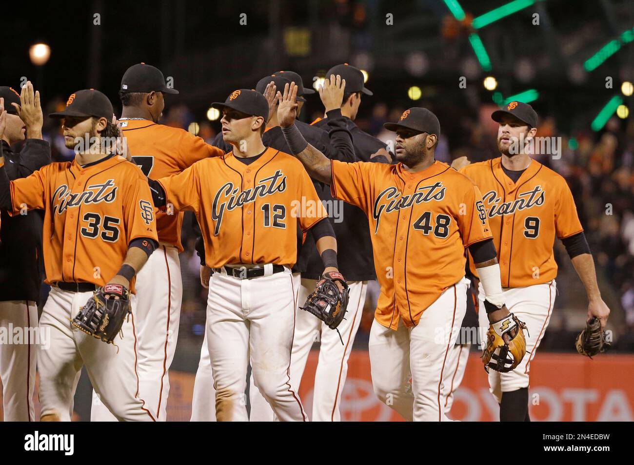 San Francisco Giants' Joe Panik Models Team's 2015 Jerseys