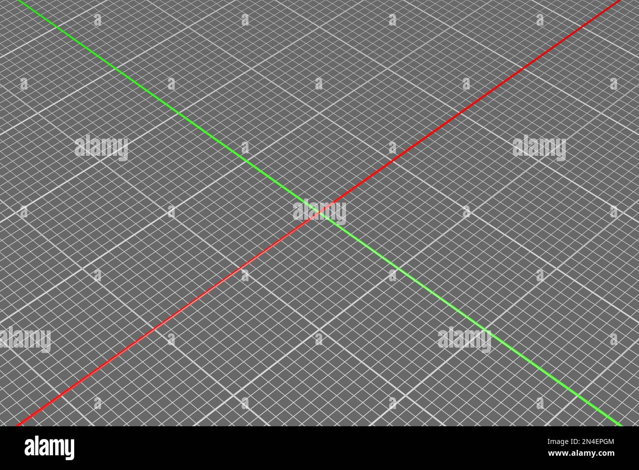 Plane with 80s style retro computer game wireframe mesh or science ...