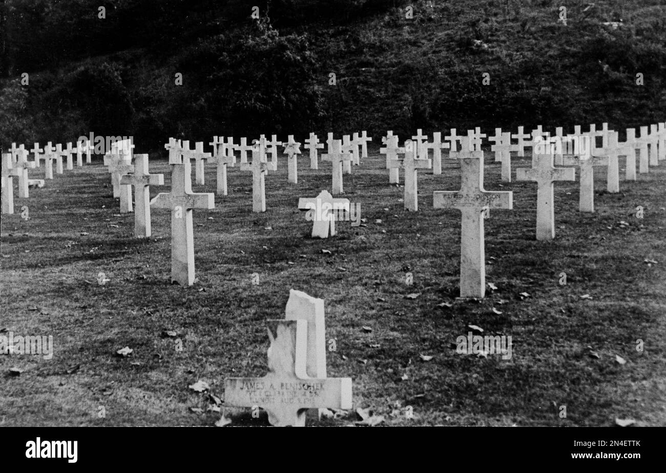 This is the American cemetery to World War I dead in Belleau woods ...