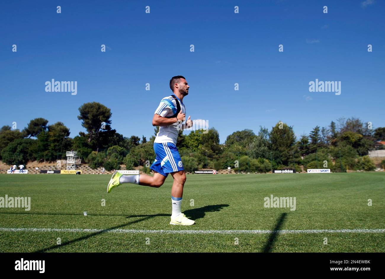 Marseille's French midfielder Romain Alessandrini, runs during a ...