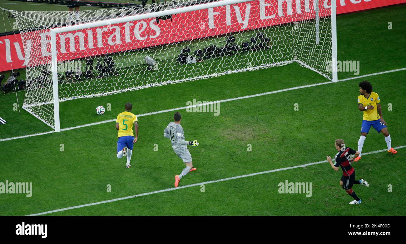 Germany&rsquo;s Toni Kroos scores his side&rsquo;s 3rd goal during the World 