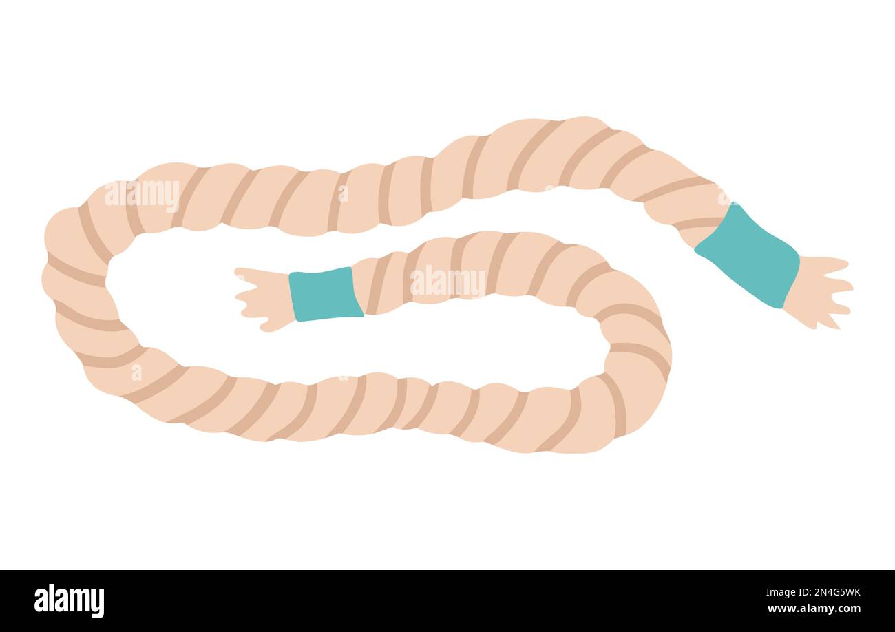 Vector rope icon isolated on white background. Tightrope illustration ...