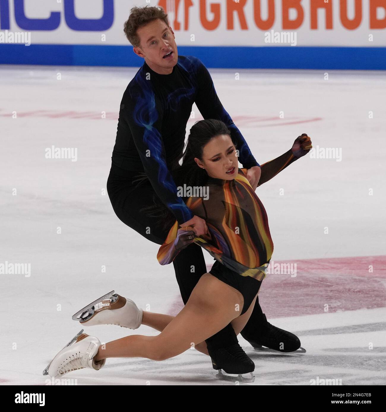 San Jose, California, USA. 28th Jan, 2023. Ice dancers Madison Chock