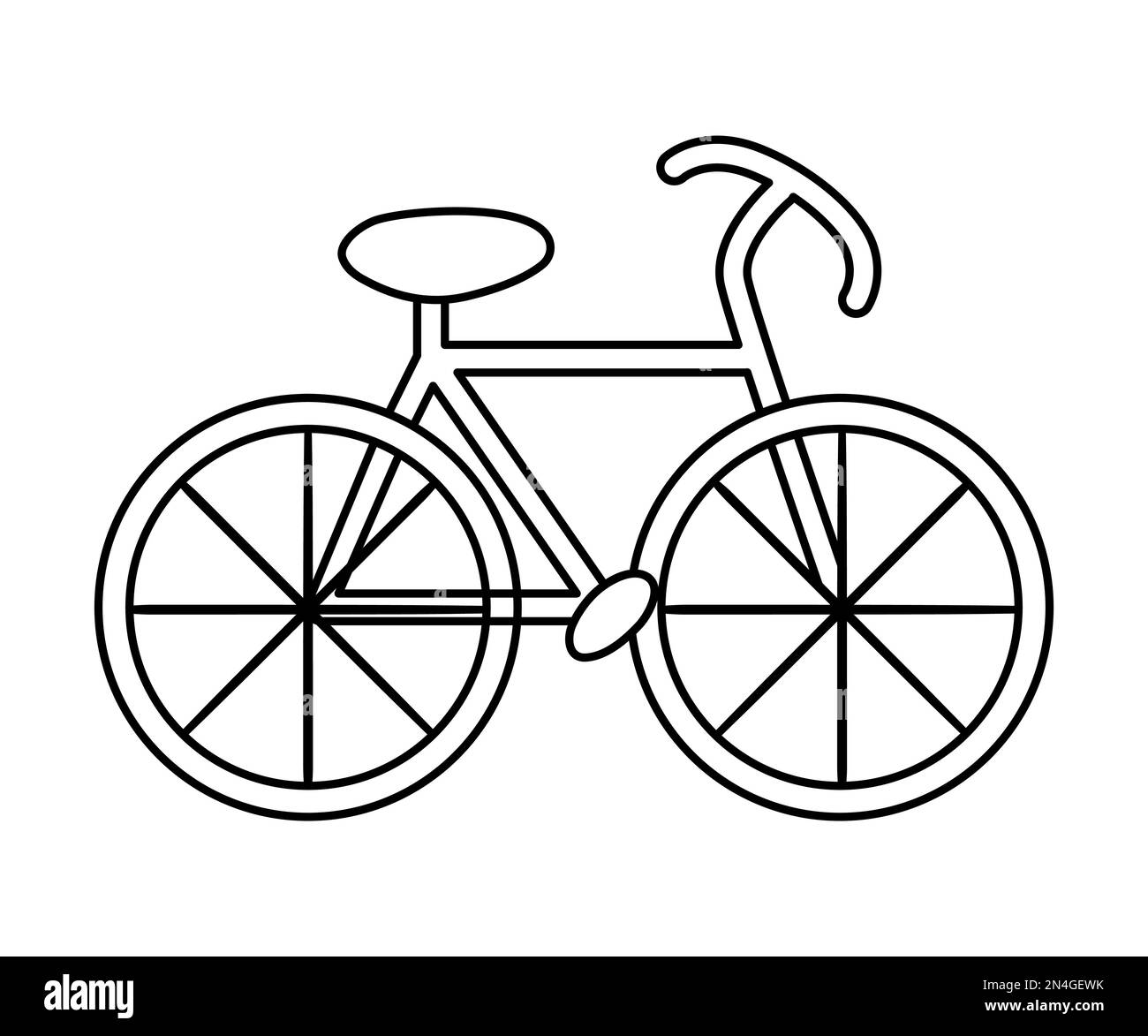 Bicycle clipart Black and White Stock Photos & Images - Alamy