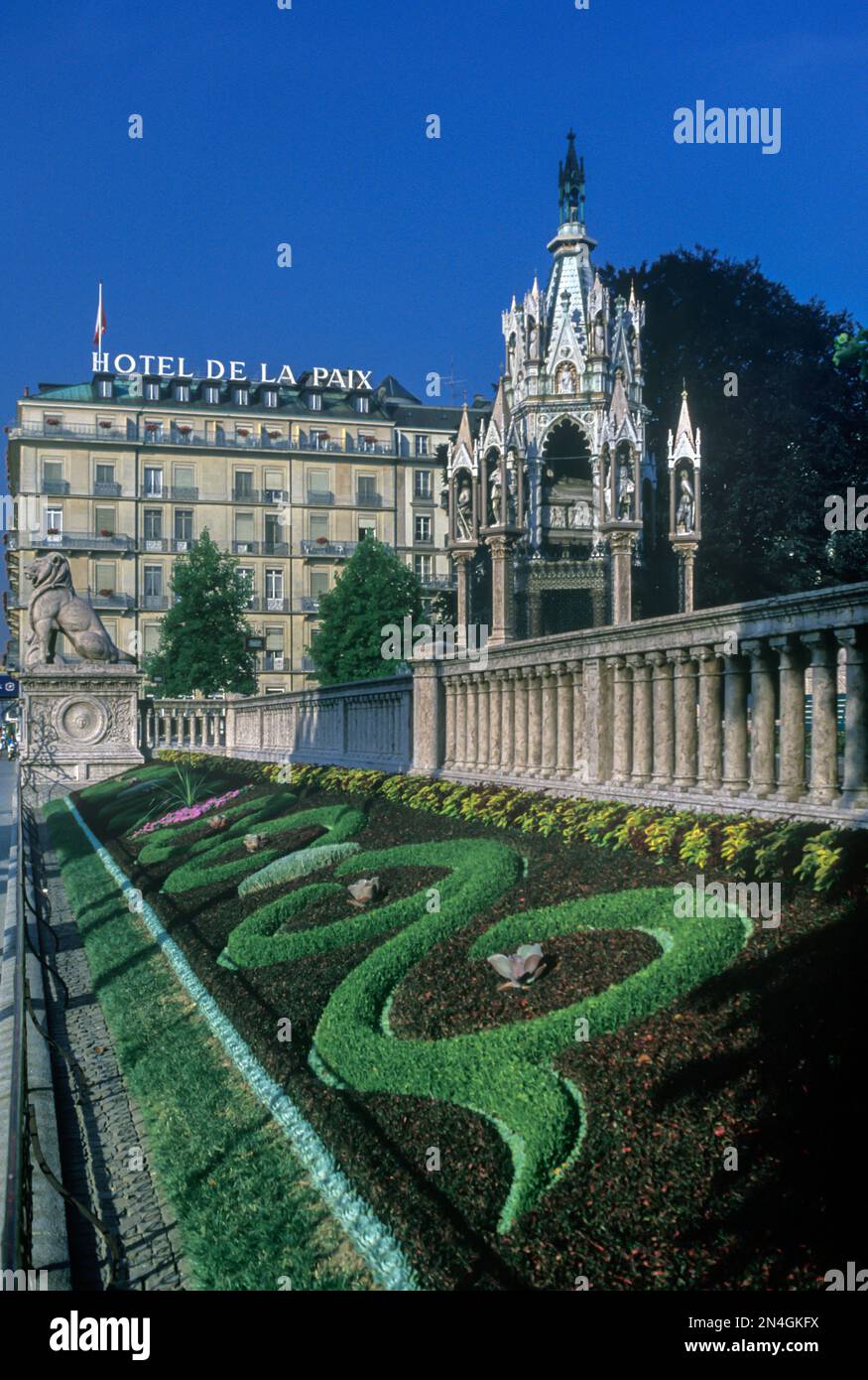 BRUNSWICK MONUMENT GENEVA SWITZERLAND Stock Photo