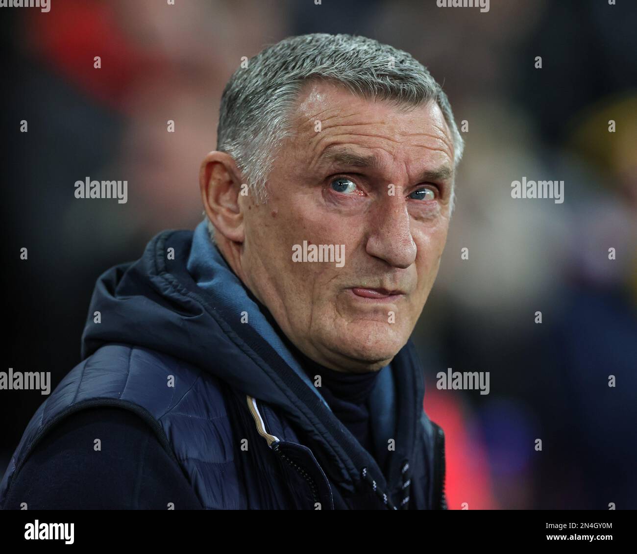 Tony Mowbray manager of Sunderland during the Emirates FA Cup fourth 