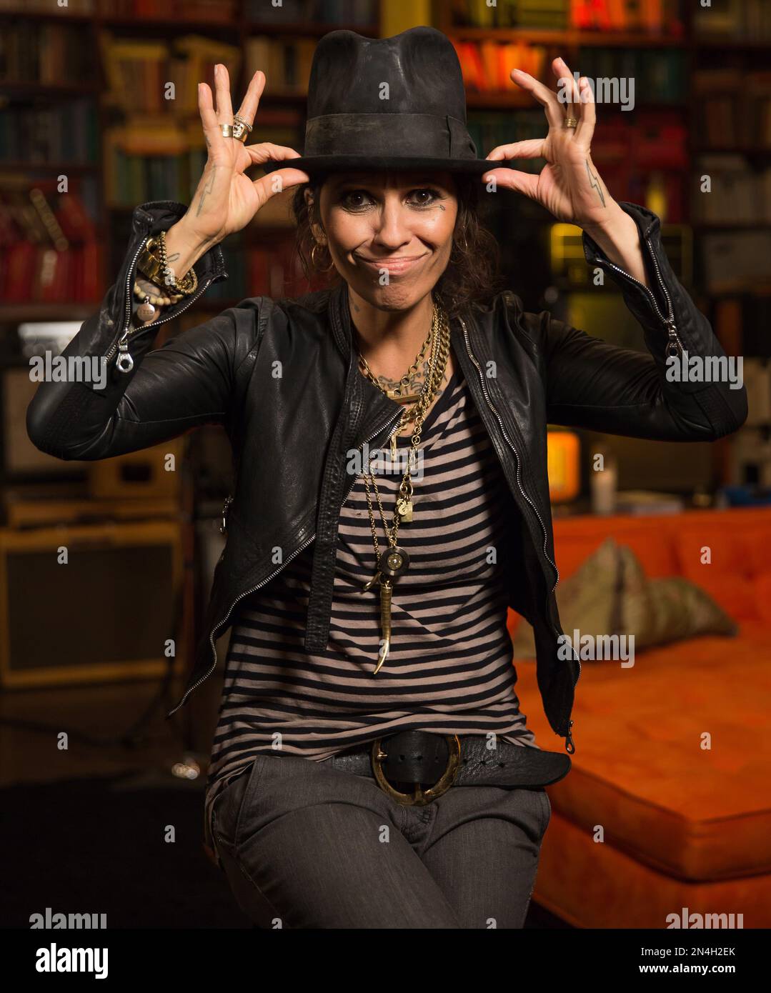 Linda Perry is interviewed at Kung Fu Studios during press day for The ...