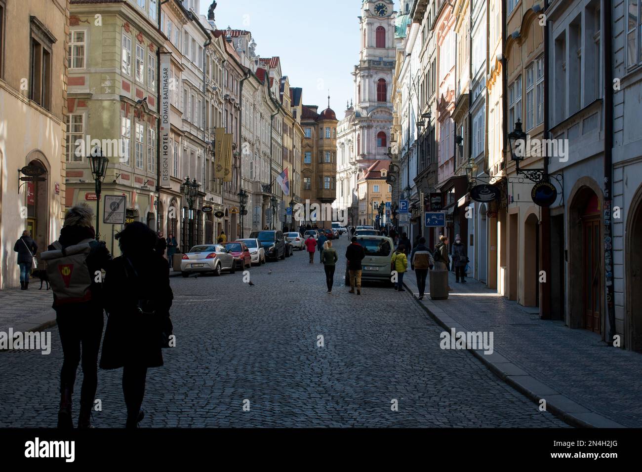 The Lesser Town in Prague (Mala Strana) Stock Photo