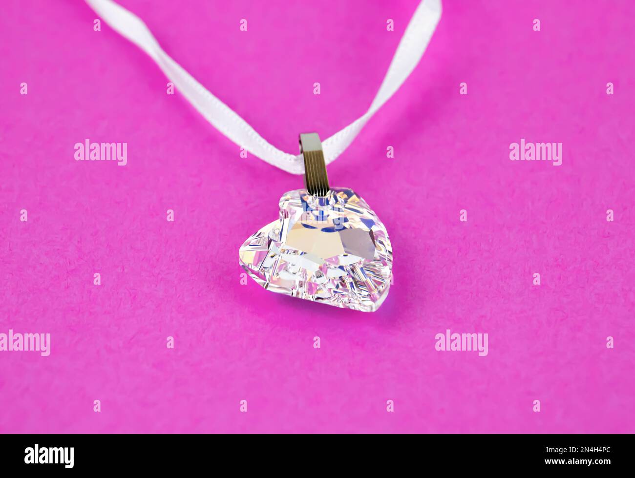 Necklace,Heart shaped necklace Stock Photo Alamy