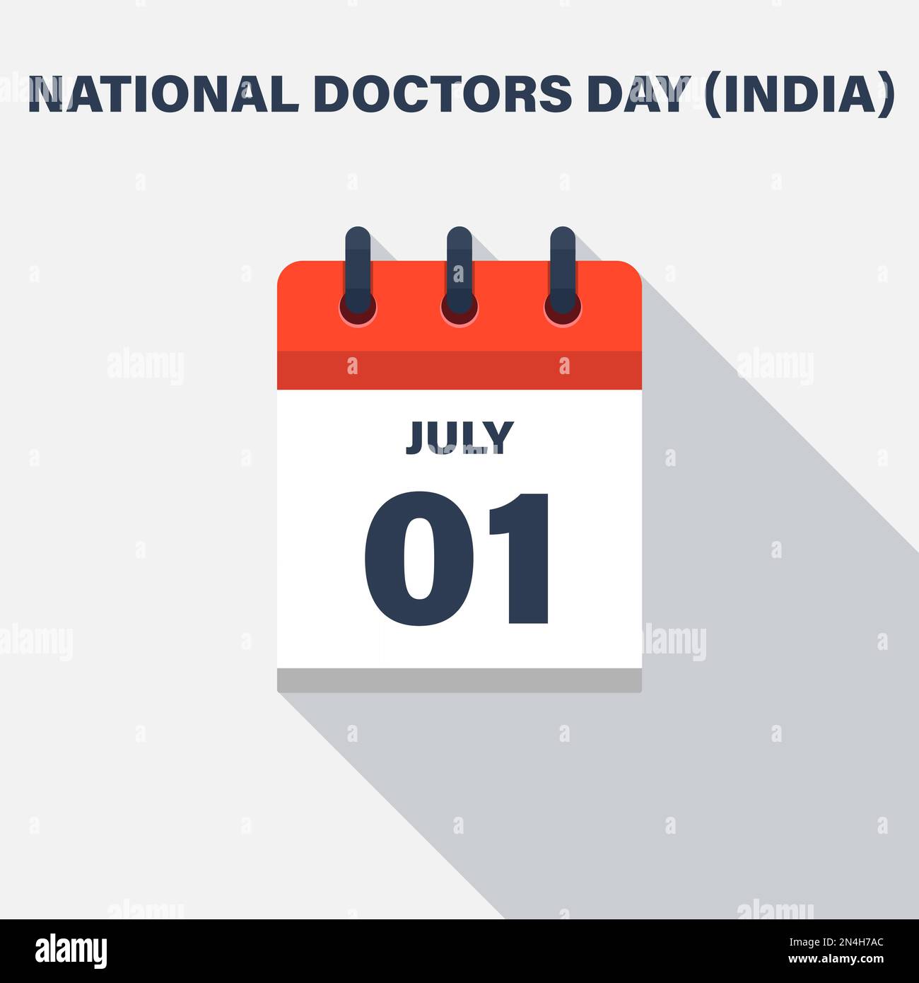 National Doctors Day (India), July 01, Calendar icon. Date Stock Vector Image & Art Alamy