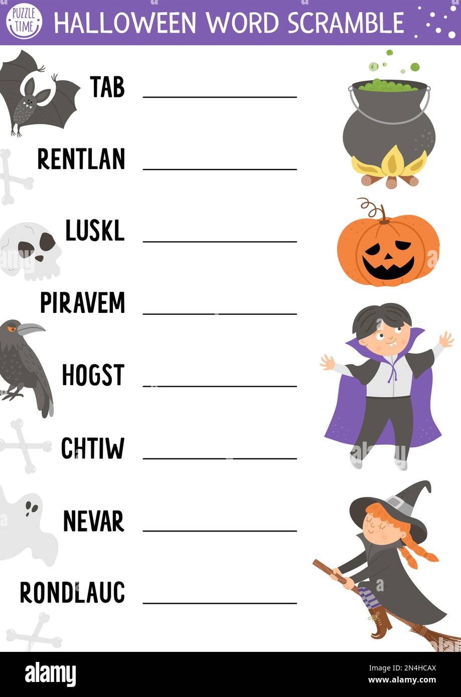 Halloween Word Scramble halloween-word-scramble