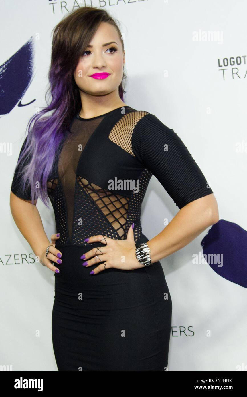 Demi Lovato attends Logo TV's "Trailblazers" pride event at The