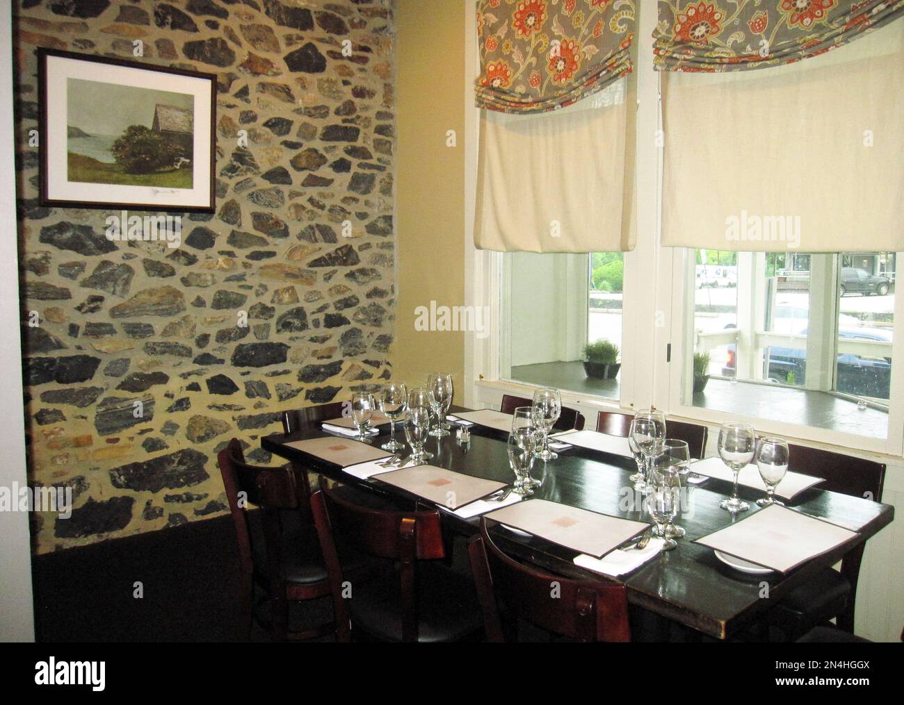 This May 28, 2014 photo shows the dining room at Antica, a restaurant