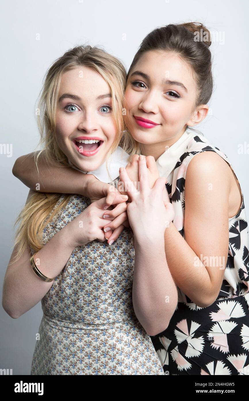 From Left, Sabrina Carpenter And Rowan Blanchard, Actors From The ...