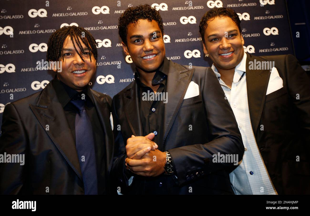 3T group members from left, Taj, TJ and Taryll, nephews of late Michael ...