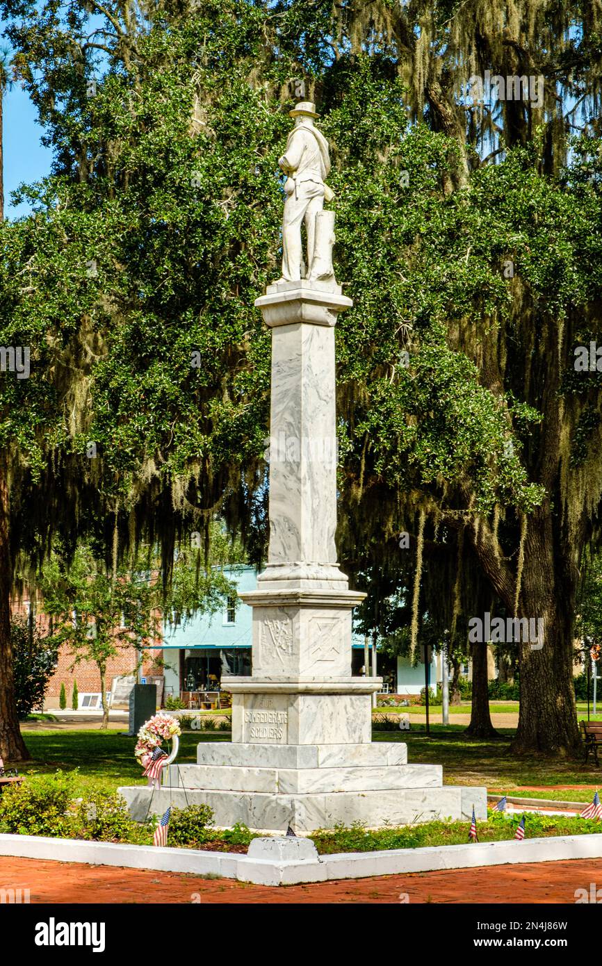 Confederate Memorial, Four Freedoms Park, Madison, Florida Stock Photo