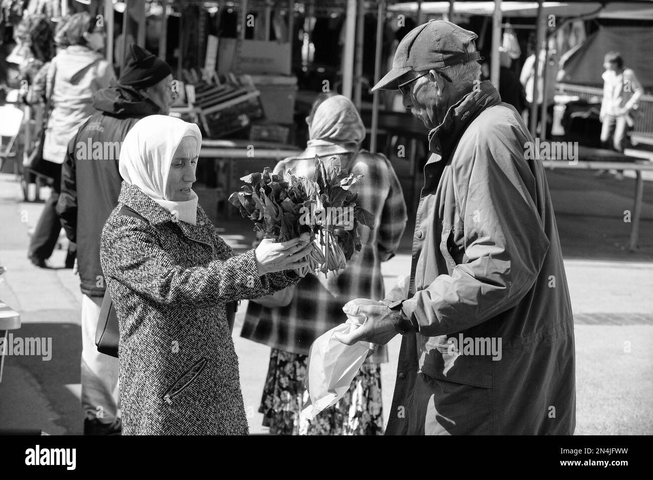 Street photography catching the every day life of every day people going about their busy lives Stock Photo